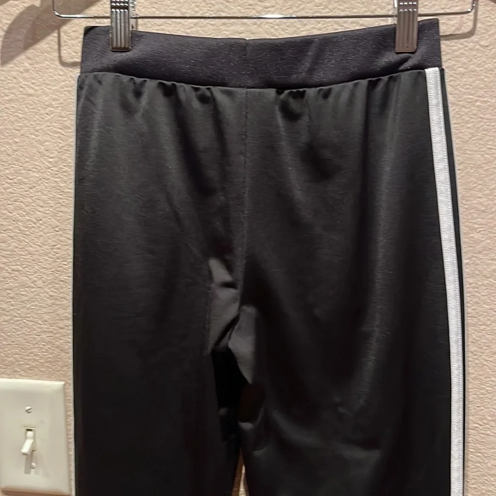 Adidas Black White Triple Stripe Track Pants Size 14 or Large